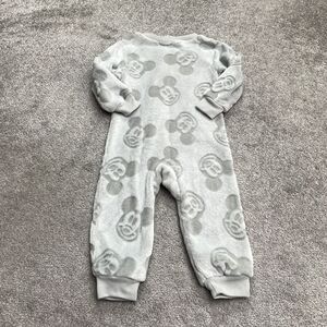 Disney Junior Mickey Mouse Fleece Full Body Zip Up One Piece Pajama Toddler 2T